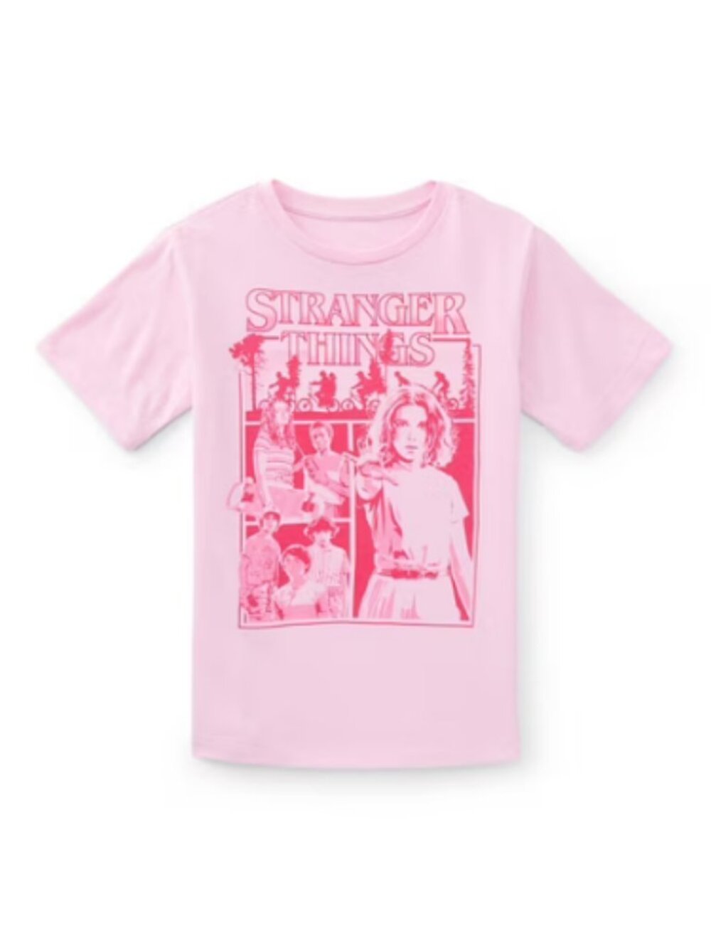 Netflix Stranger Things Girls Short Sleeve Graphic T-Shirt, Sizes 4-16